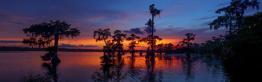 Sunset Photograph - Louisiana Blue Salute by Kimo Fernandez