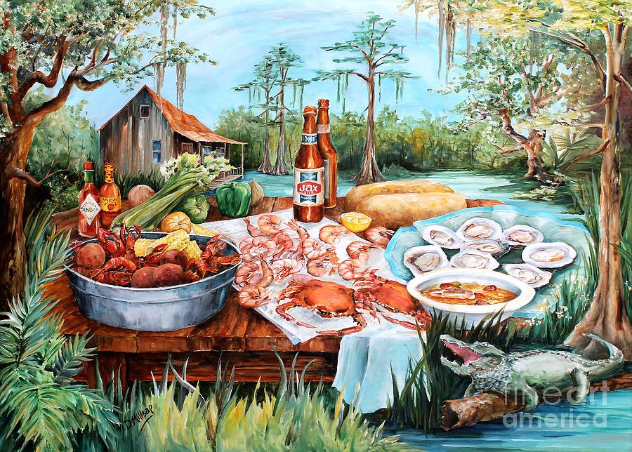New Orleans Painting - Louisiana Feast by Diane Millsap