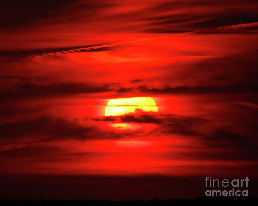 Louisiana Red Sunset Photograph by Luana K Perez