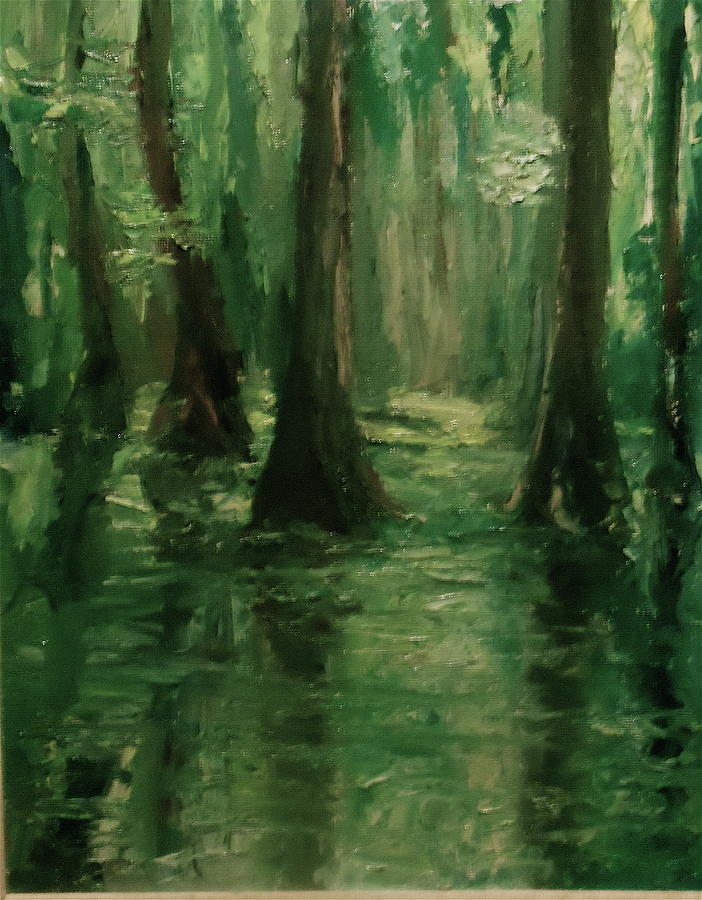 Louisiana Swamp Painting by Bruce Ben Pope
