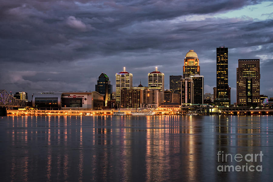Louisville at Dusk Photograph by Andrea Silies