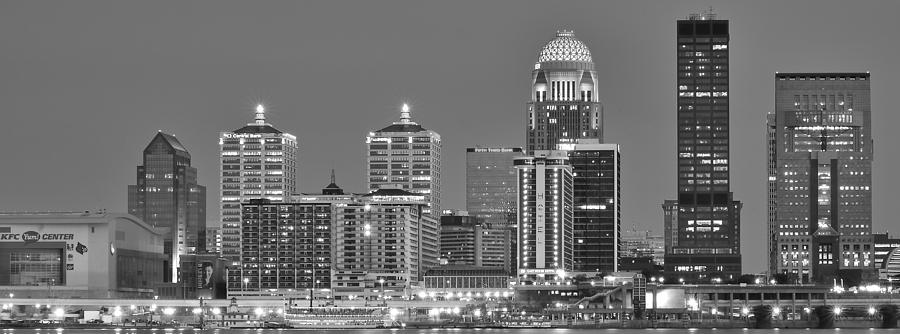 Louisville Black and White Panoramic Photograph by Frozen in Time Fine Art Photography