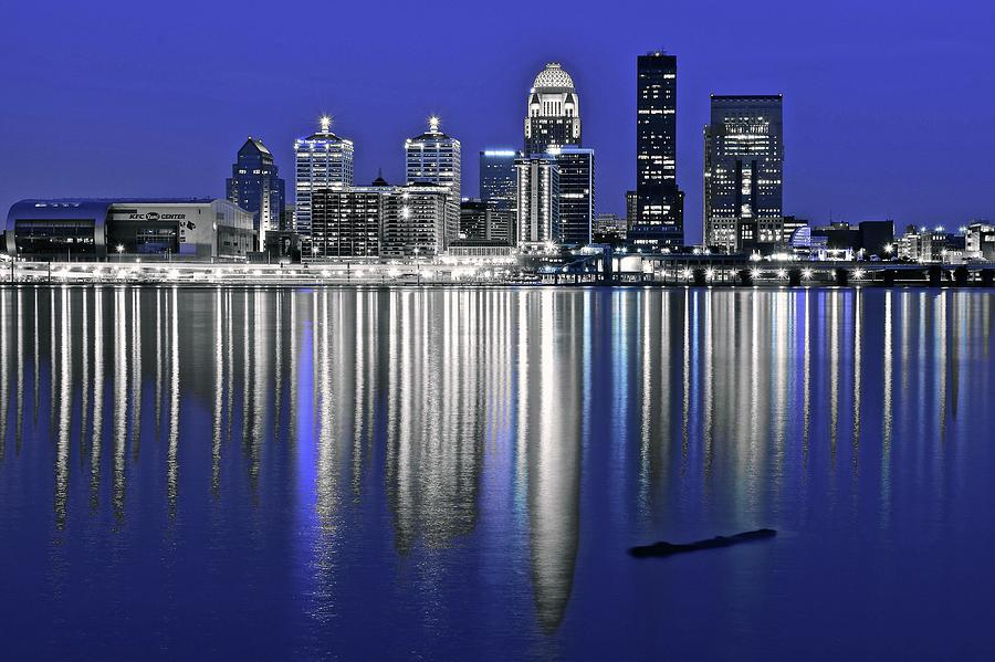 Louisville Blue and Silver Photograph by Frozen in Time Fine Art Photography