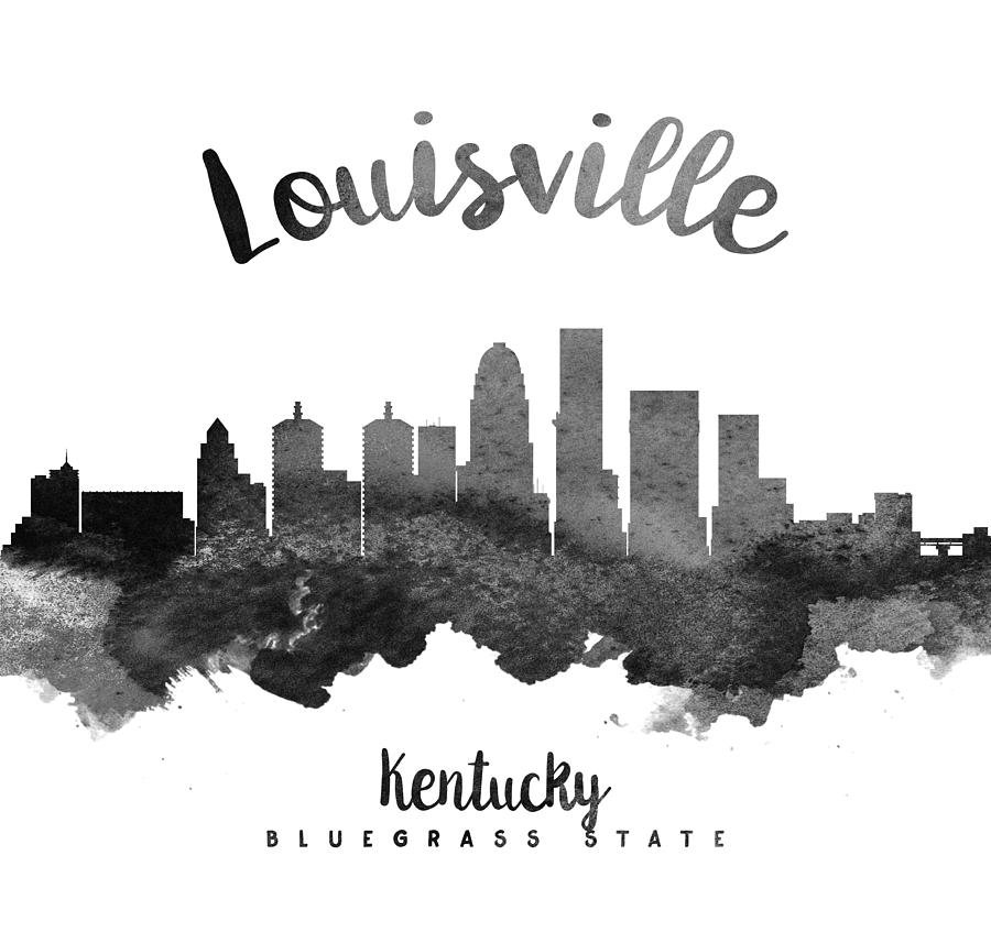 Louisville art print made of doodle and details about the kentucky city –  drawinside