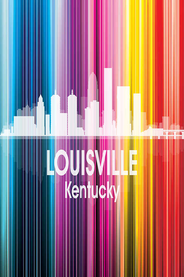 Louisville KY 2 Vertical Digital Art by Angelina Tamez