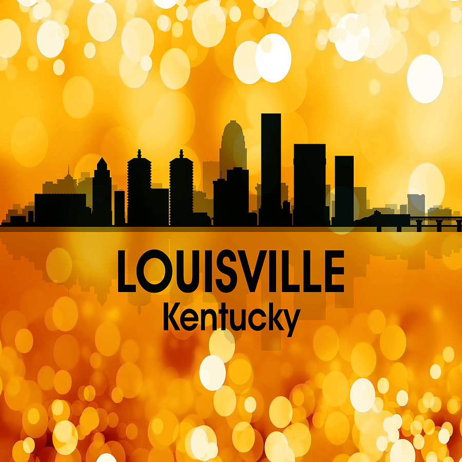 Louisville KY 3 Squared Digital Art by Angelina Tamez