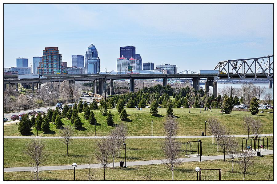 Louisville KY and Waterfront Park Photograph by Stacie Siemsen
