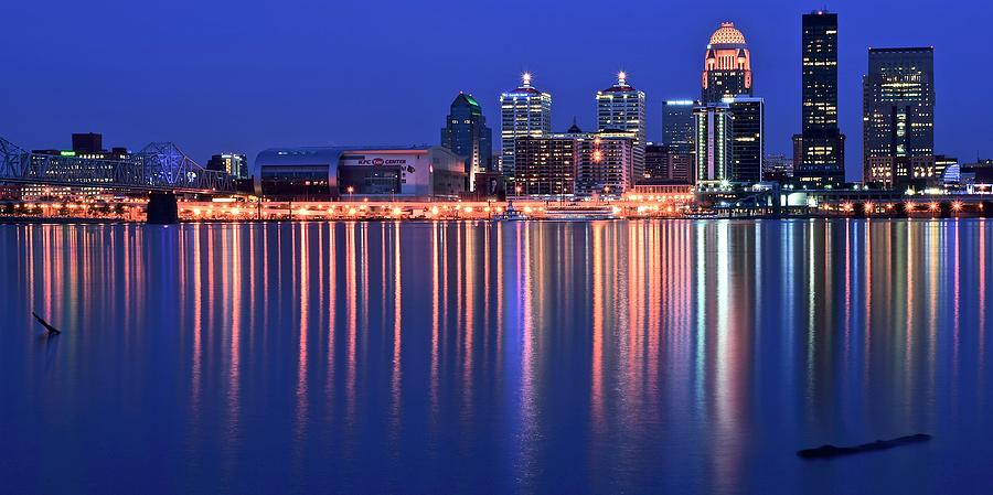 Louisville Lights Up Nicely Photograph by Frozen in Time Fine Art Photography