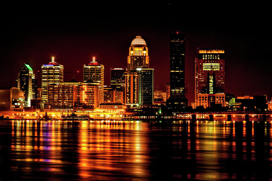 Louisville Nightscape Photograph by Diana Powell