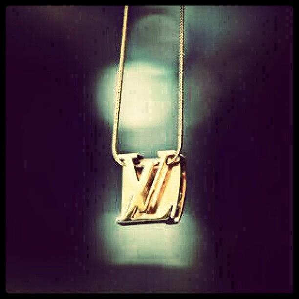 Necklace Photograph - #louisvuitton Haning On A String by Mary Carter