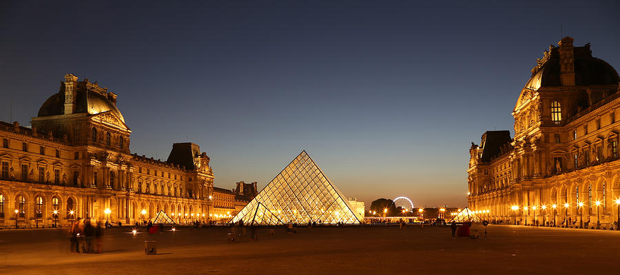 Louvre At Night 2 Photograph by Andrew Fare