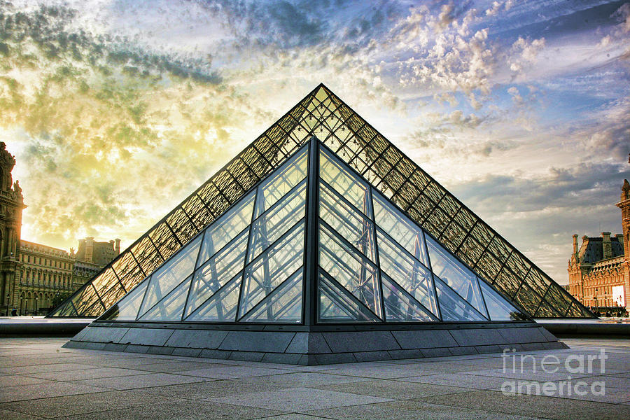 Louvre Dimension Paris  Photograph by Chuck Kuhn