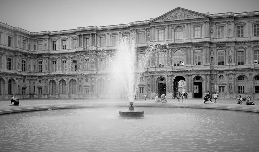 Louvre Fountain One Photograph by Marla McPherson