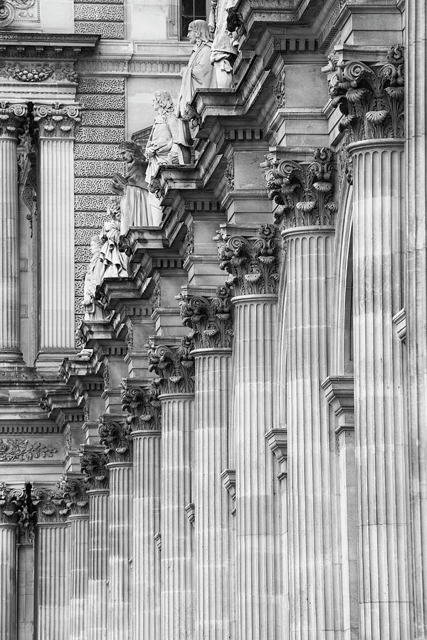Louvre Pillars, Paris, 2015 Photograph by Hitendra SINKAR