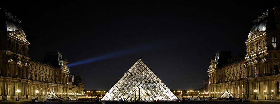 Louvre Photograph - Louvre Pyramid by Brent Jones
