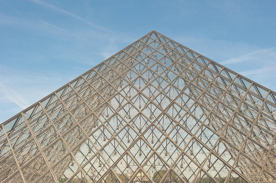 Louvre Pyramid Paris Photograph by Helen Jackson