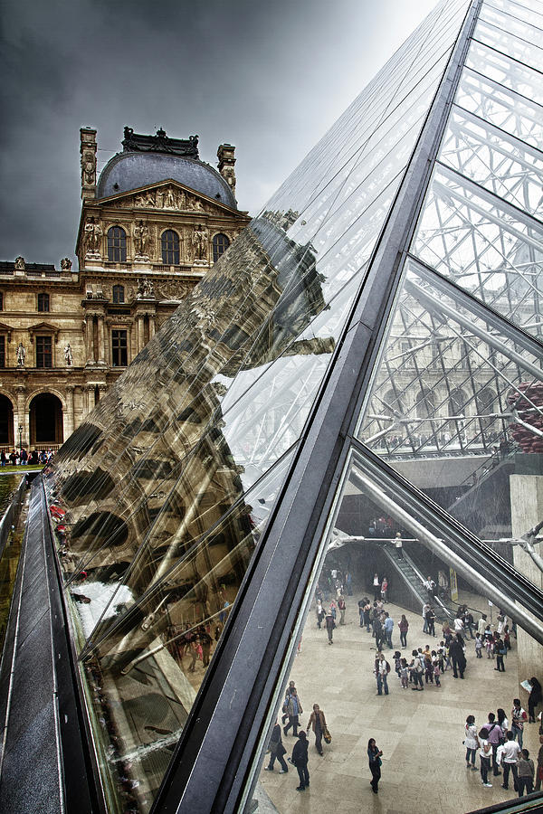 Louvre Reflection Photograph by Jason Wolters