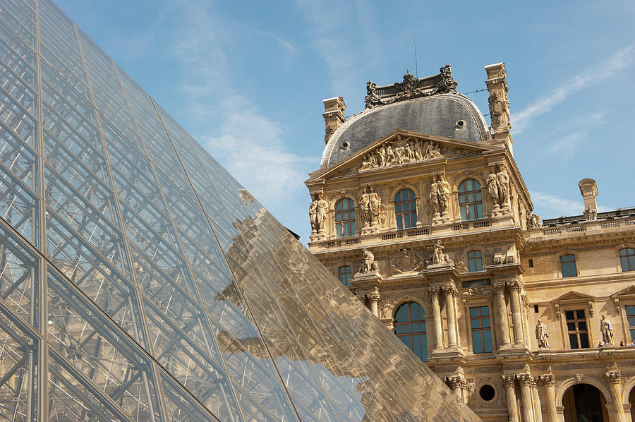 Louvre Reflections Paris Photograph by Helen Jackson