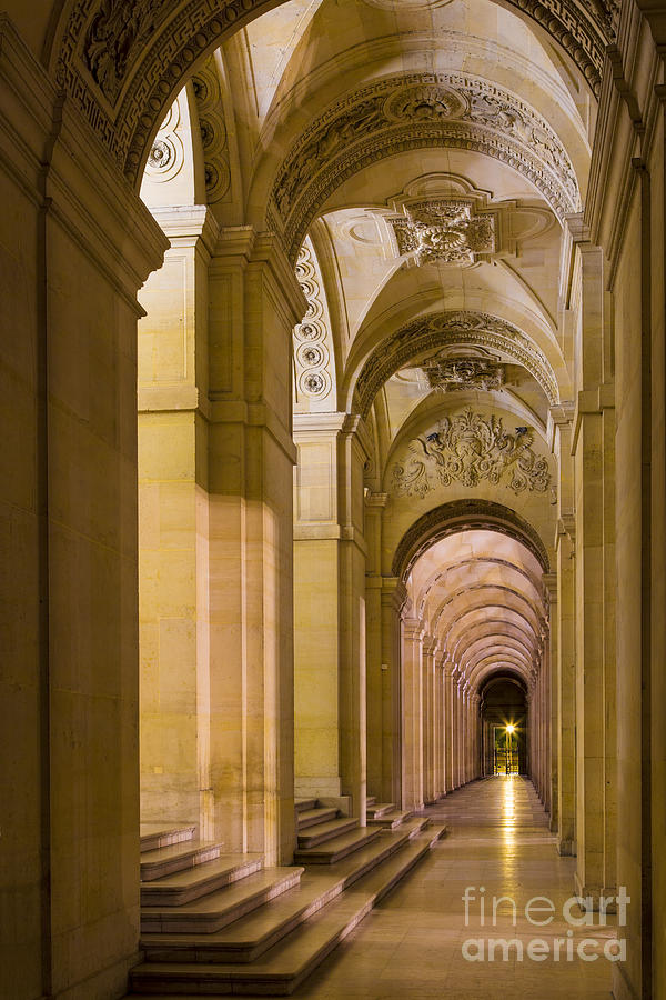 Louvre Walkway Photograph by Brian Jannsen