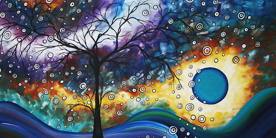 Wall Painting - Love and Laughter by MADART by Megan Duncanson