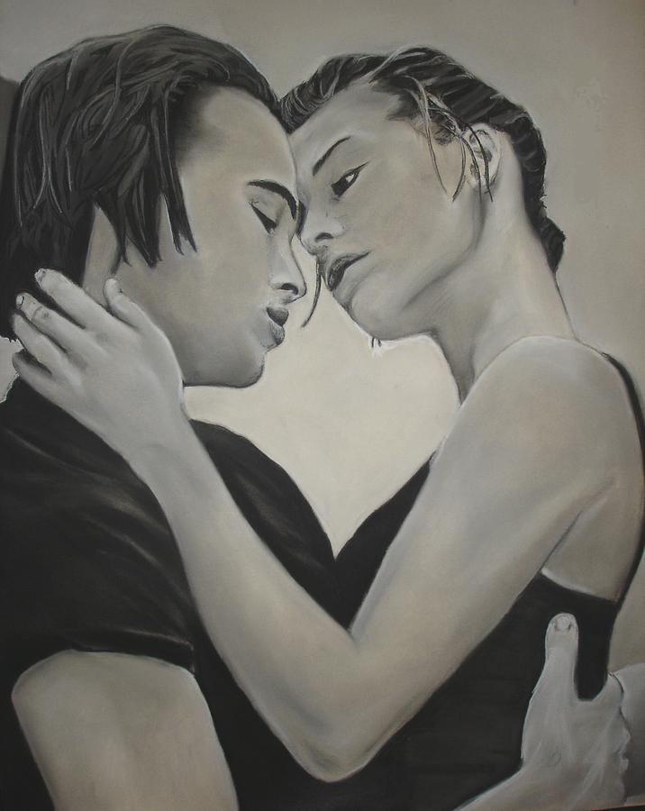 Charcoal Drawing - Love and Longing by Kerra Lindsey Charcoal Drawing - Love and Longing by Kerra Lindsey