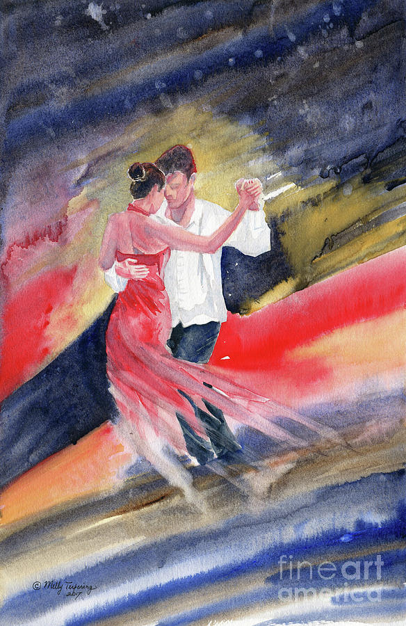 Love and Tango 2 Painting by Melly Terpening