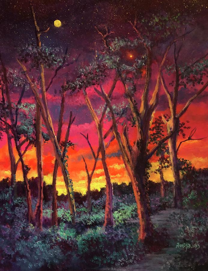 Love And The Evening Star Painting By Randy Burns