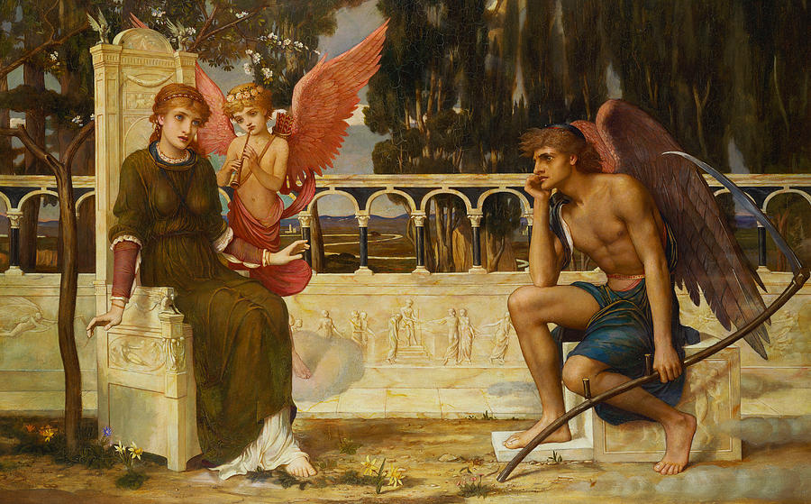 Love and Time Painting by John Melhuish Strudwick