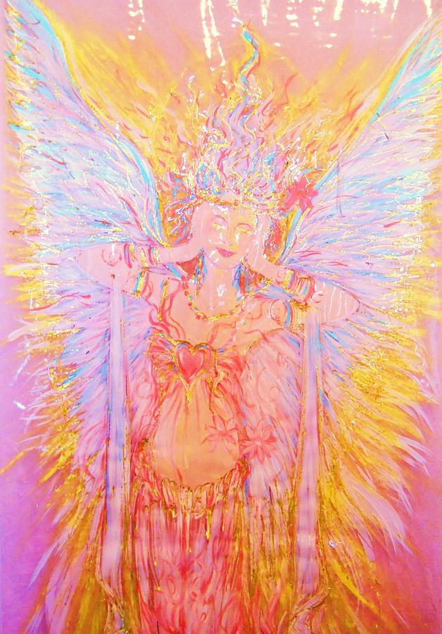 Love Angel Painting by Sara Ogi | Fine Art America