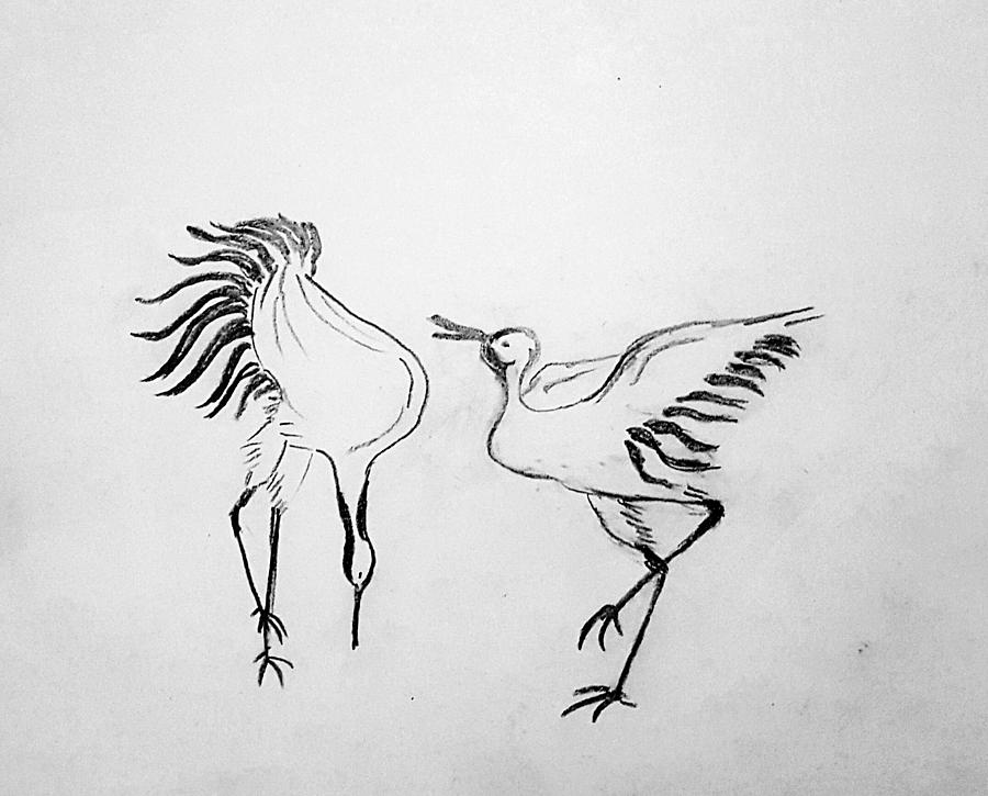 Love bird 2 Drawing by Hae Kim