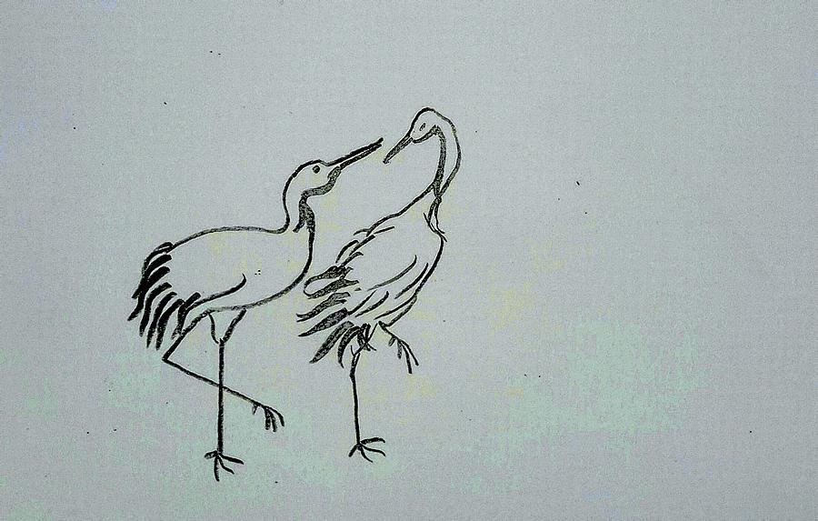 Love bird Drawing by Hae Kim