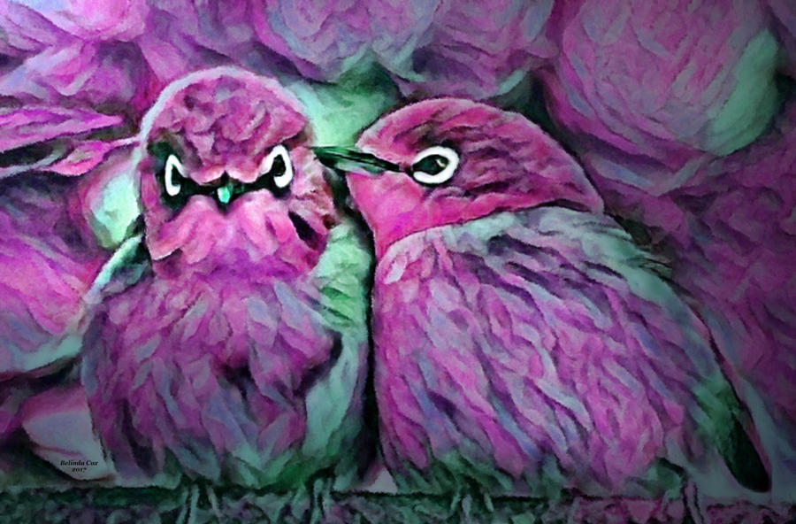 Love Birds Digital Art by Artful Oasis