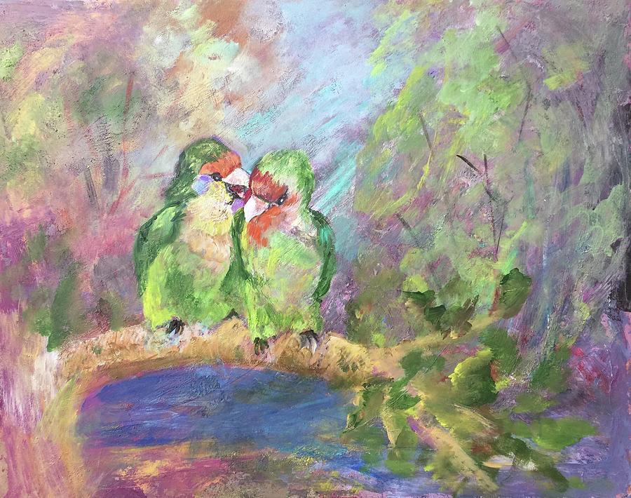 Love Birds Painting by Charme Curtin