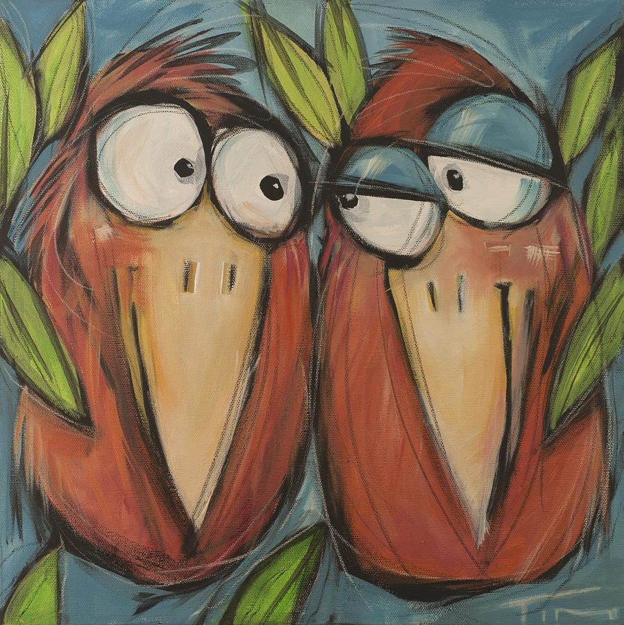 Love Birds  Painting by Tim Nyberg
