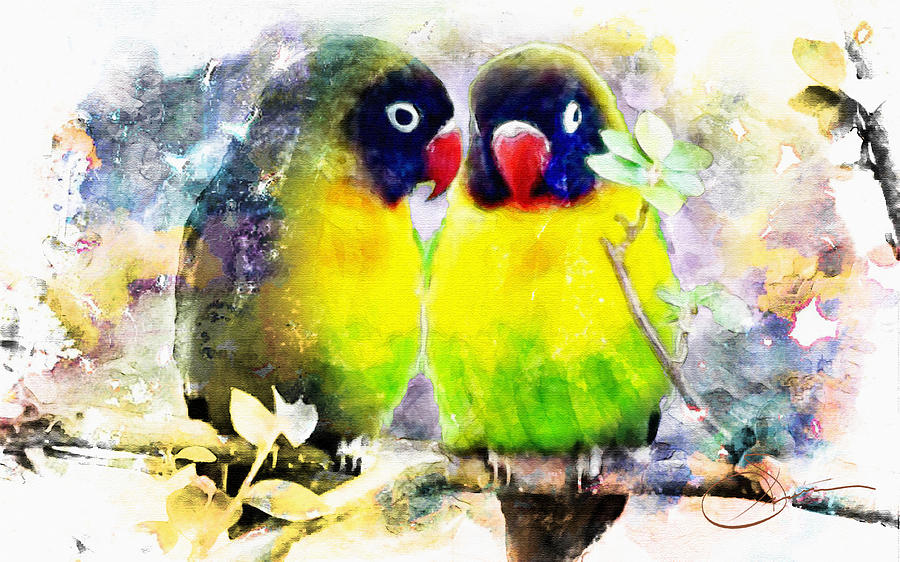 Love Birds2 Painting by Rob Smiths