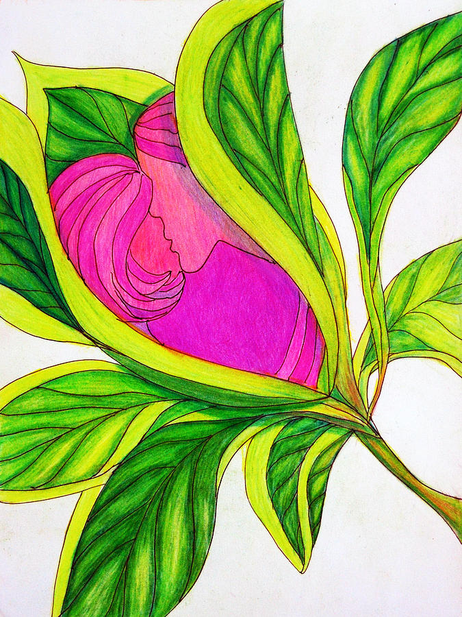 Love Blossoms Drawing by Barbara J Blaisdell