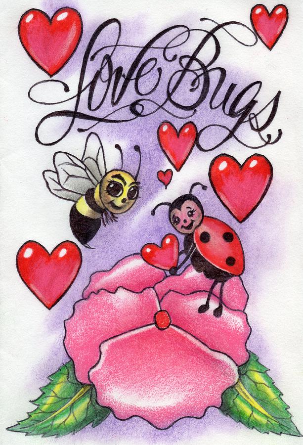 Love Bugs Drawing by Michele ODonnell Pixels