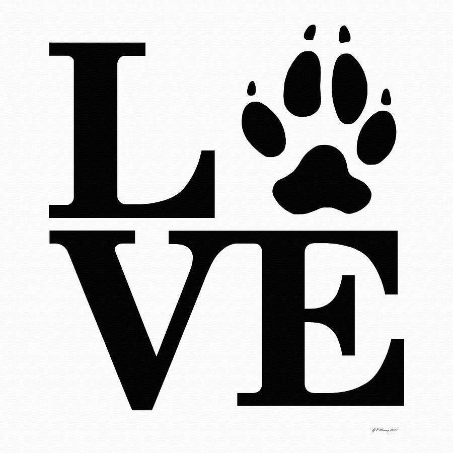 Love Claw Paw Sign Digital Art by Gregory Murray