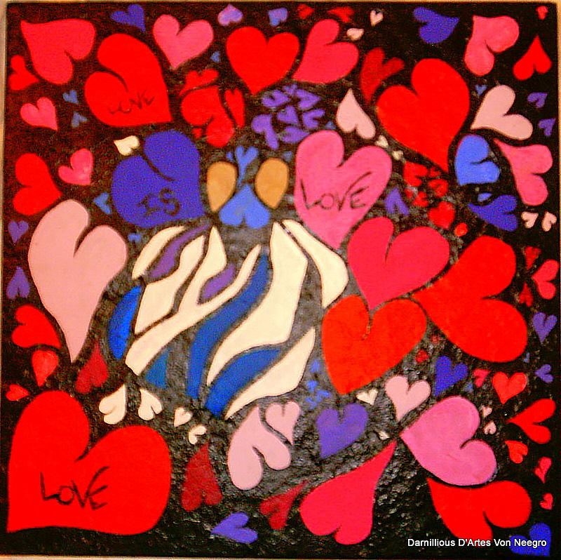 Love Painting - Love by Darnillious Designs Love Painting - Love by Darnillious Designs