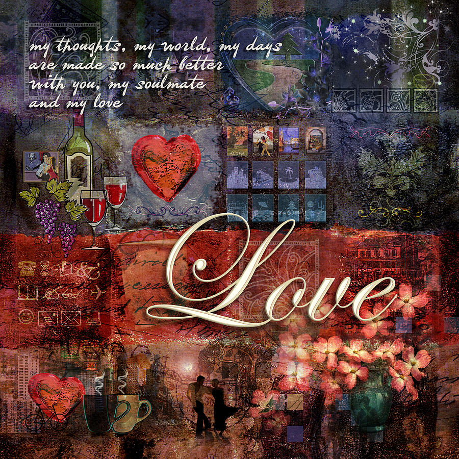 Heart Digital Art - Love by Evie Cook