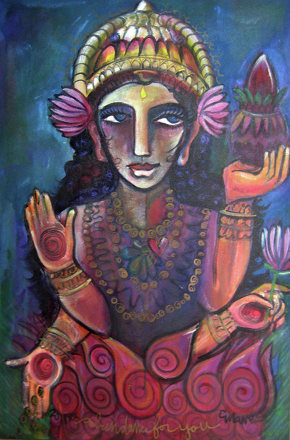 Love for Lakshmi Painting by Laurie Maves ART