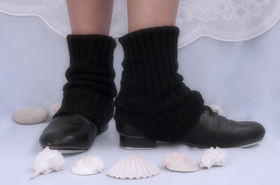 Love for tap dance shoes in dance warmers Photograph by Pedro Cardona Llambias