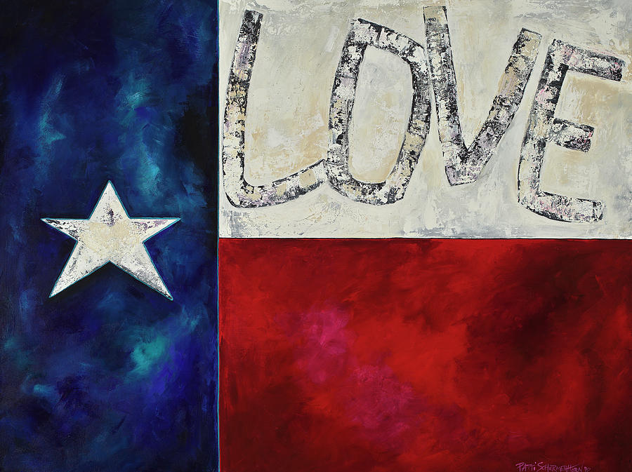 Love For Texas TWO Painting by Patti Schermerhorn