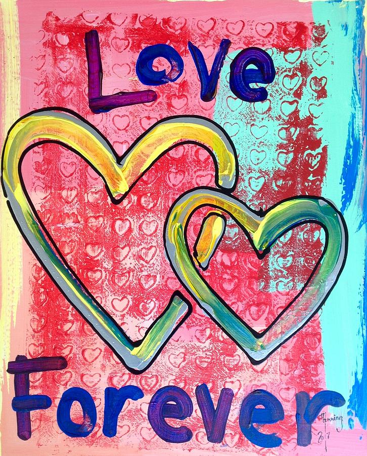 Love Forever - LF-05-17-FL Painting by Richard Sean Manning