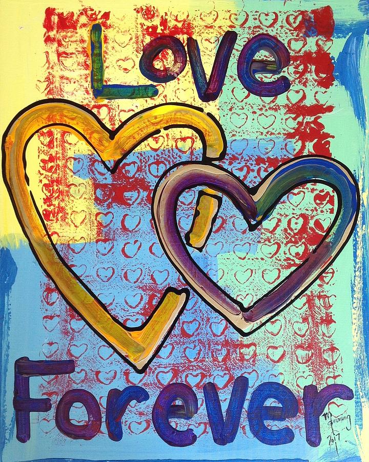 Love Forever - LF-06-17-FL Painting by Richard Sean Manning