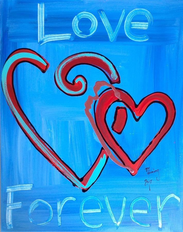 Love Forever - LF-10-17-FL Painting by Richard Sean Manning