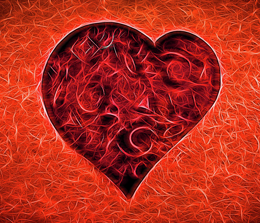 Love Heart # 2 Digital Art by Allen Beatty