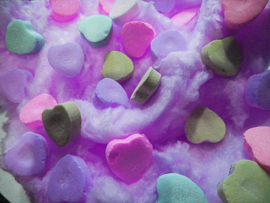 Candy Photograph - Love Hearts by Sarah Scherf