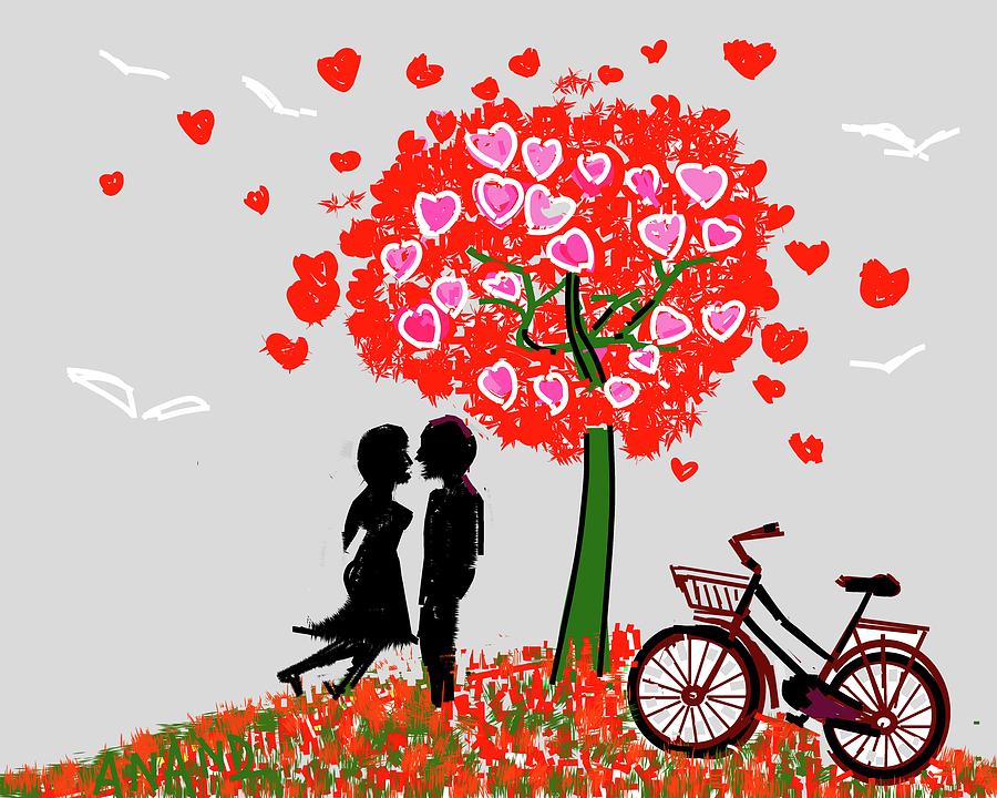 Love In Air Digital Art by Anand Swaroop Manchiraju