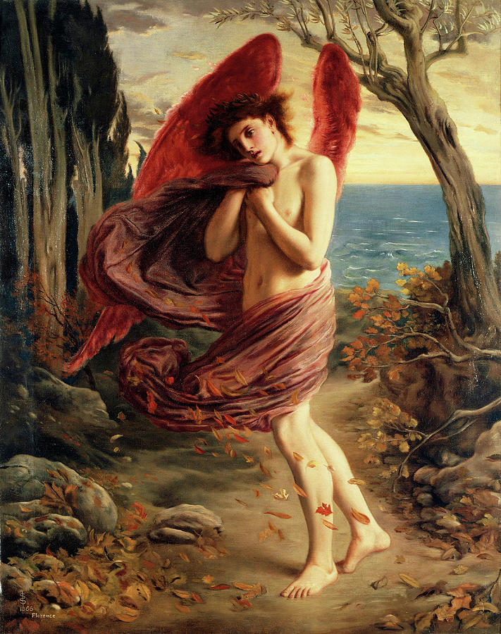 Solomon Joseph Solomon Painting - Love in Autumn by Solomon Joseph Solomon